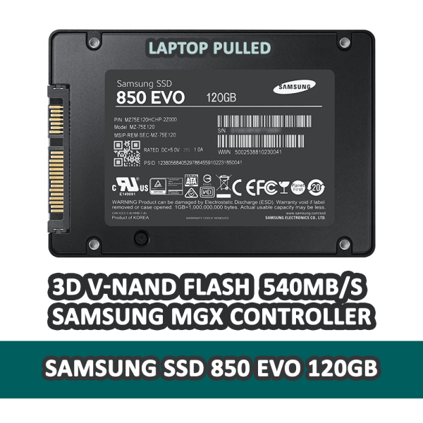 Samsung SSD 850 EVO 120GB Branded Orignal-Pulled